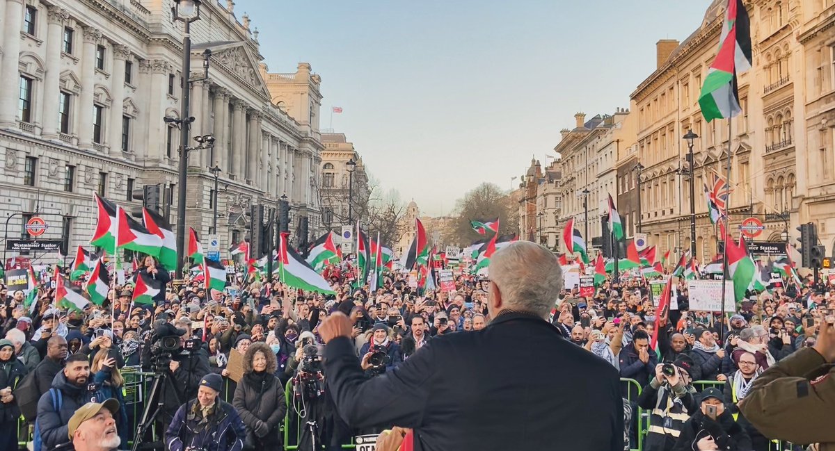 Week after week, the streets remain full of people demanding an end to the massacre in Gaza.

We will never go away so long as the Palestinian people live under occupation. 

Ceasefire now!