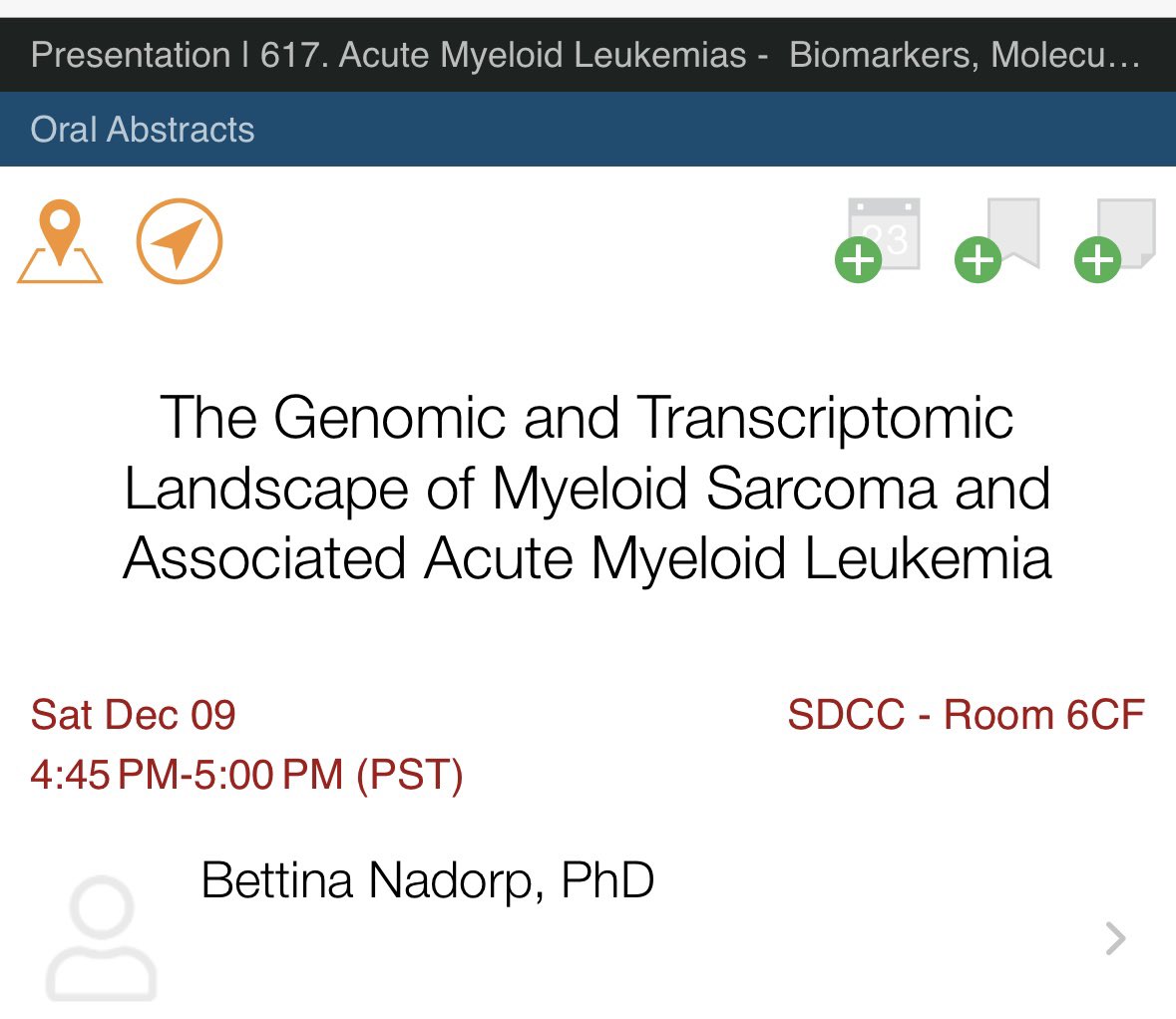 Iannis Aifantis (@iannisaifantis1) on Twitter photo Don’t miss Bettina’s talk today for an exciting single cell trip of myeloid sarcoma! #ASH23 #ASH2023 #singlecell <a href="/BettinaNadorp/">BettinaNadorp</a> Don’t miss Bettina’s talk today for an exciting single cell trip of myeloid sarcoma! #ASH23 #ASH2023 #singlecell <a href="/BettinaNadorp/">BettinaNadorp</a>