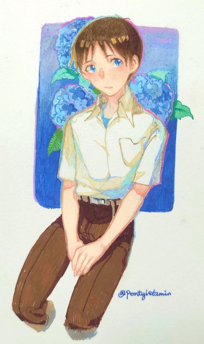 「碇シンジ(エヴァンゲリオン) 男の子」の画像/イラスト/ファンアート(新着)