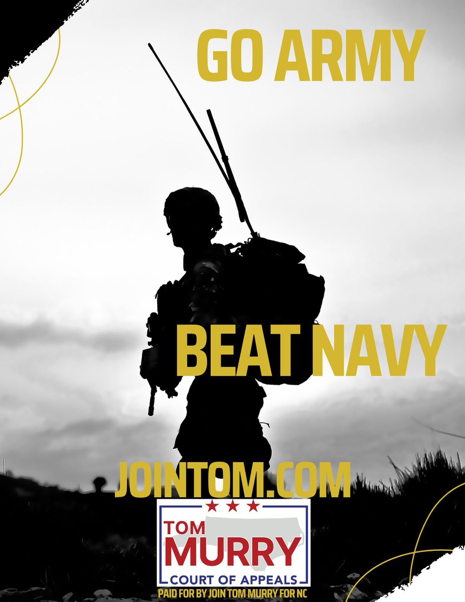 Tom_Murry's tweet photo. Go Army.
Beat Navy.
#TomsTroops #ncpol https://t.co/4HjLgdE6Vz