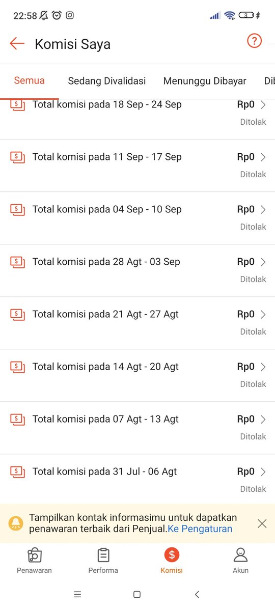 Mutiasalmakha's tweet photo. Ada yang sama ngalamin ga komisi @ShopeeID affiliate ga cair trus tetiba  dibuat hangus dan akun dibekukan? Alasannya paid ads padahal sama sekali ga pernah pake ads, ngonten review murni 😅 sakit hati banget komisi 3 bulan diangusin. Cont. https://t.co/DWAOkDeCZ5