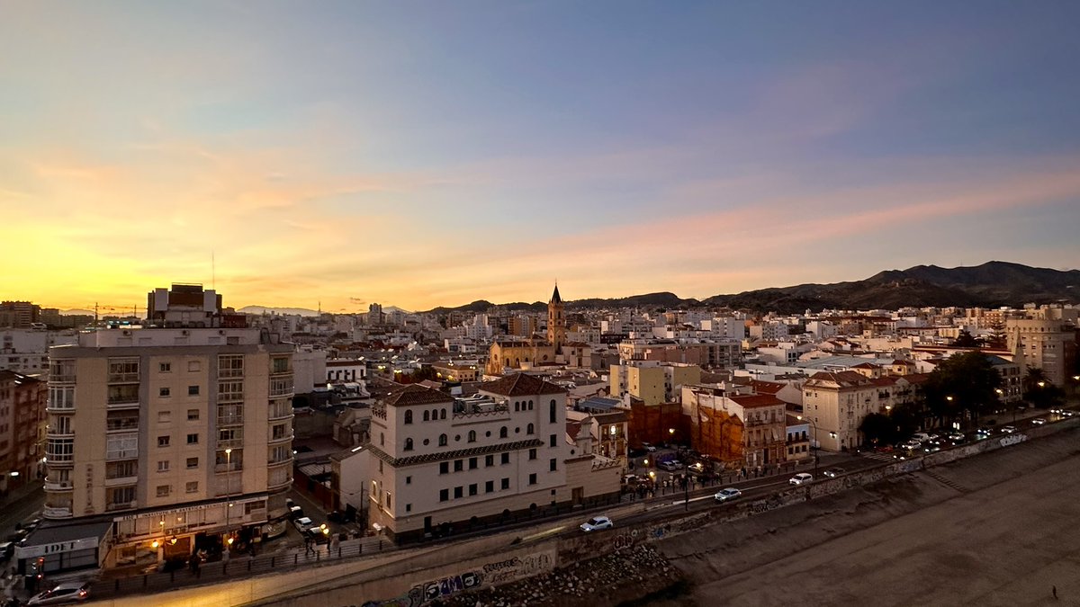 The sun setting over north western Málaga. #sunset