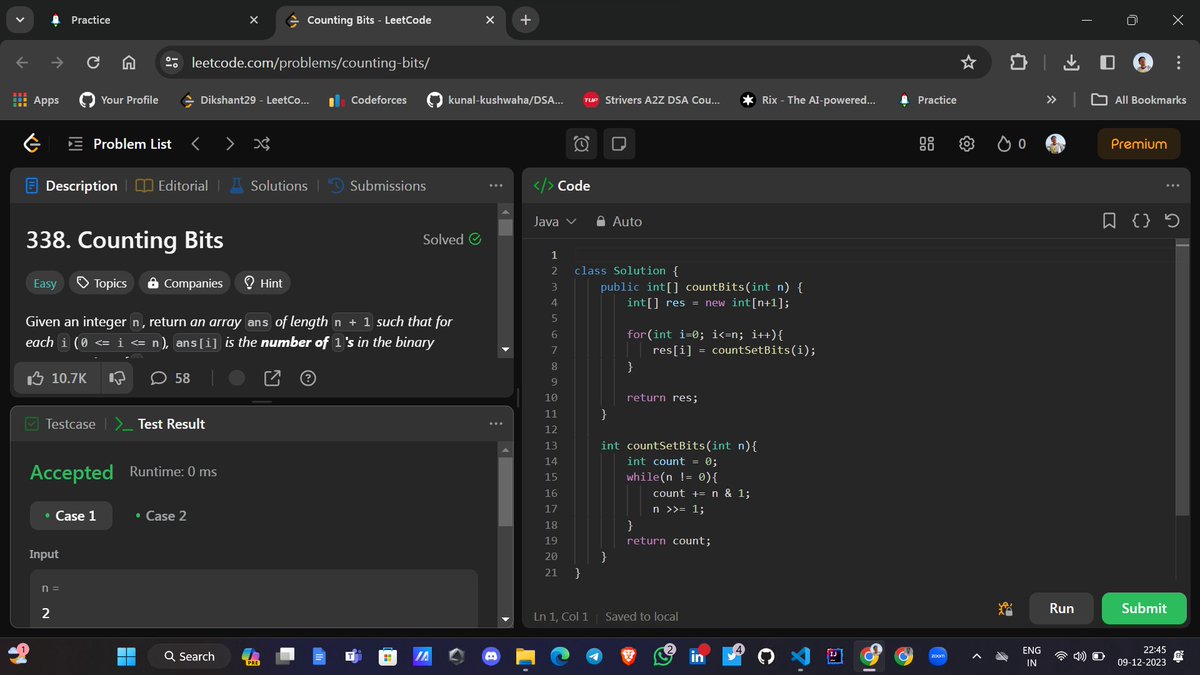 Dikshantk29's tweet image. On Day 62 of my #JavaDSA100DaysChallenge, I ventured into the world of JavaScript, adding a new dimension to my coding exploration. 🚀📜
Resuming practice with renewed energy and broadening the toolkit. 💪💻
#CodingJourney #JavaScriptBeginner #DataStructures #Algorithms