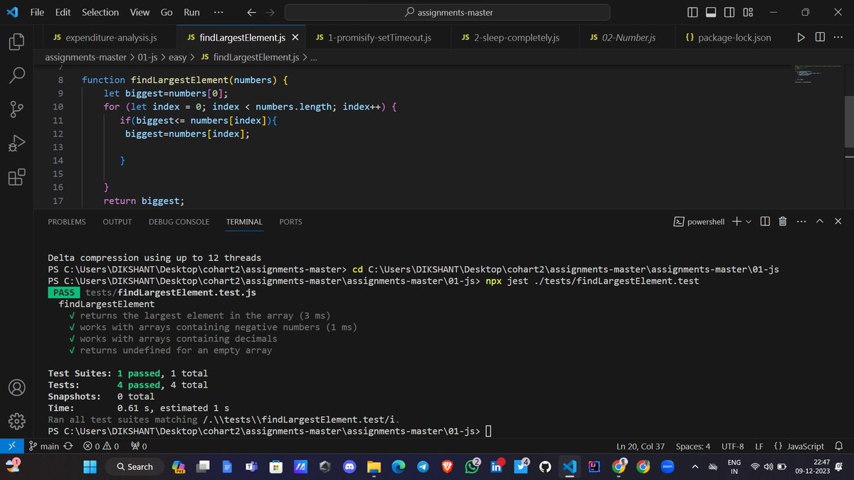 Dikshantk29's tweet image. On Day 62 of my #JavaDSA100DaysChallenge, I ventured into the world of JavaScript, adding a new dimension to my coding exploration. 🚀📜
Resuming practice with renewed energy and broadening the toolkit. 💪💻
#CodingJourney #JavaScriptBeginner #DataStructures #Algorithms