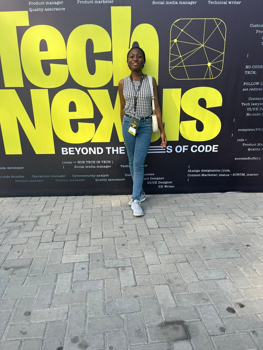 Adeayoooo's tweet image. No code girlie 🙈 at #NoCodeTechSummit