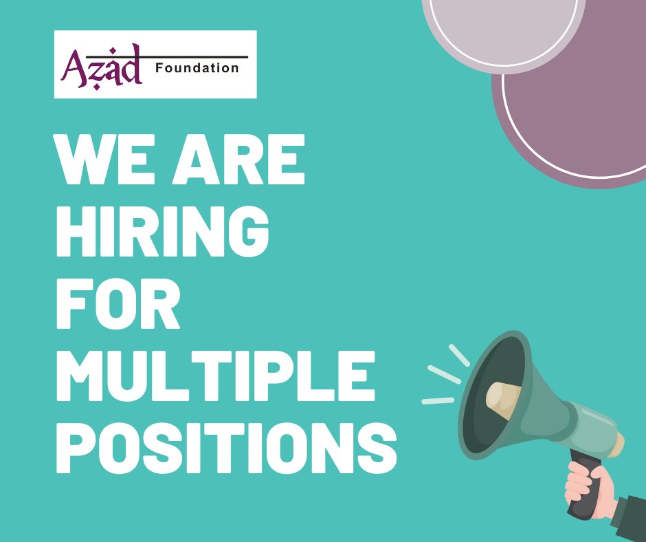 FoundationAzad's tweet photo. #hiring #jaipurjobs #developmentsectorjobs
Read the detailed Job Description here:
Programme Implementer- Men for Gender Justice: https://t.co/ncvvMlFBXv
District Lead- Programmes, Jaipur: https://t.co/96rC5Ufu0j https://t.co/yESRjmMBBG