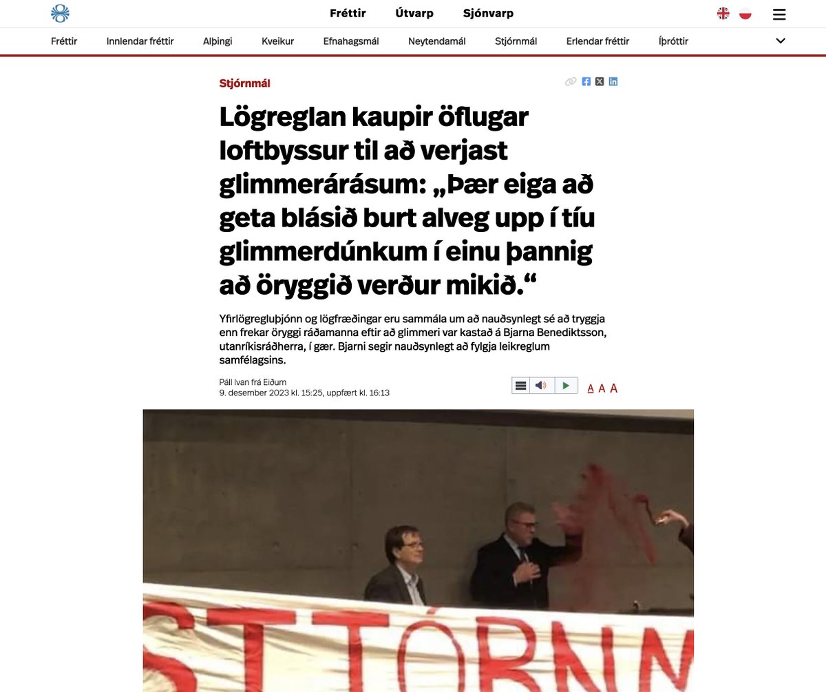 Fréttirnar (BREYTTAR FYRIRSAGNIR) (@frettirnar) on Twitter photo 