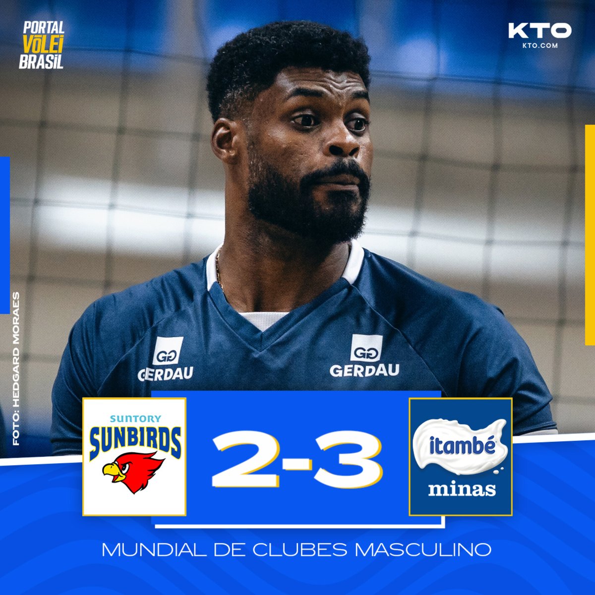 ✅ FIM DE JOGO! 🏐 ⚫ SUNTORY SUNBIRDS 2x3 ITAMBÉ MINAS 🔵 ➡️ (25x22, 22x25, 30x28, 20x25, 15x17) 🏆 Mundial de Clubes Masculino