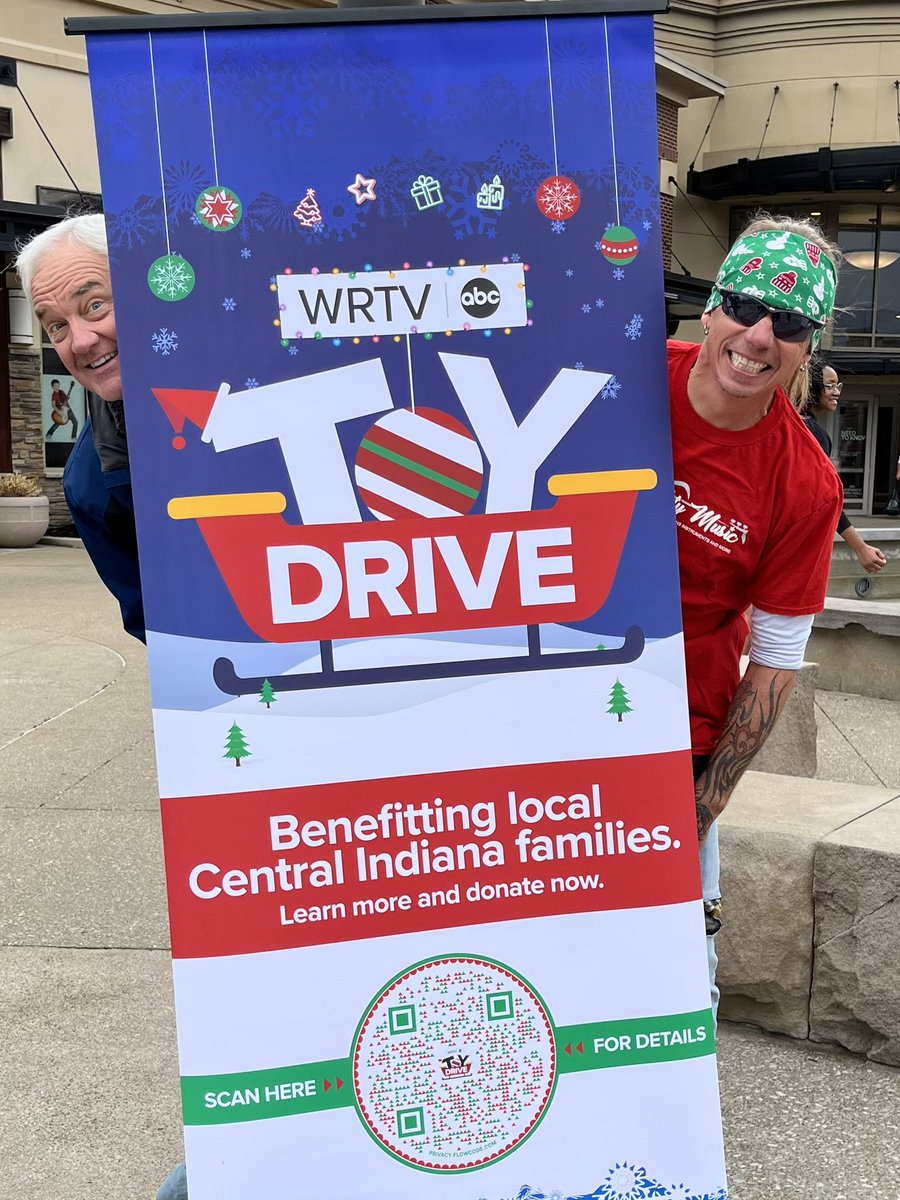 Off and running at the Greenwood Park Mall! Collecting until 4 pm near Bar Louie! #wrtvtoydrive