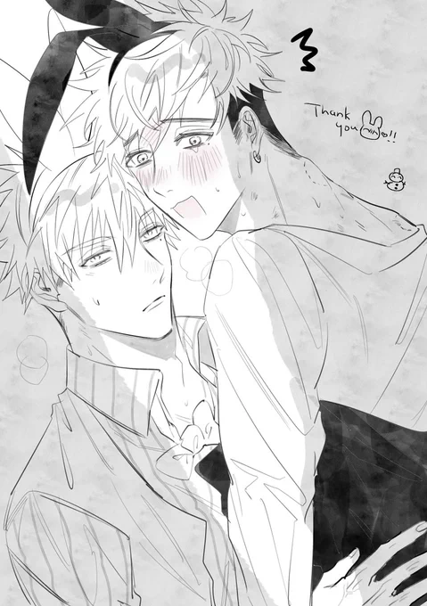 第一次畫KVㄝ… @naturalwind0的明信片太可愛了🐰 從朋友這邊收到了風太太在西打給我禮物的圖片,太豪華了 簡直是提早過聖誕!可以免費得到太大禮了😭😭謝謝😭🥺在外地ㄉ我什麼都沒有所以只…好畫……🤲 