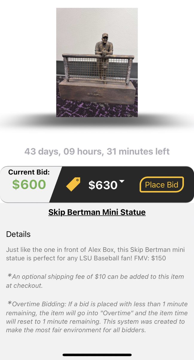 JamieKocherHall's tweet photo. The @LSUbaseball First Pitch Banquet is sold out, but you can support the team by bidding on auction items and experiences now through January 21! #LSUFirstPitch 🐯⚾️💜
Visit https://t.co/8Wt5f9qwtm or download the free @LiveSource app! https://t.co/8Qd00oGHOL
