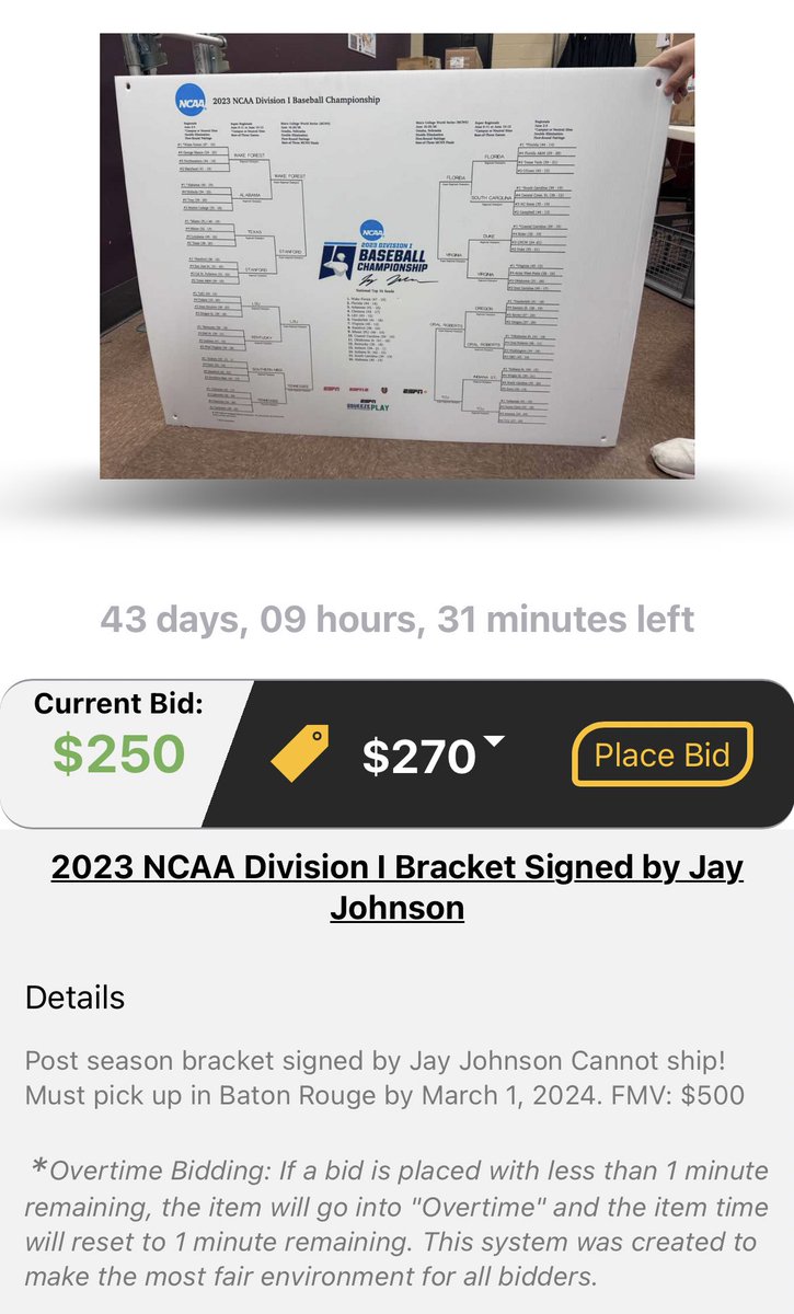 JamieKocherHall's tweet photo. The @LSUbaseball First Pitch Banquet is sold out, but you can support the team by bidding on auction items and experiences now through January 21! #LSUFirstPitch 🐯⚾️💜
Visit https://t.co/8Wt5f9qwtm or download the free @LiveSource app! https://t.co/8Qd00oGHOL