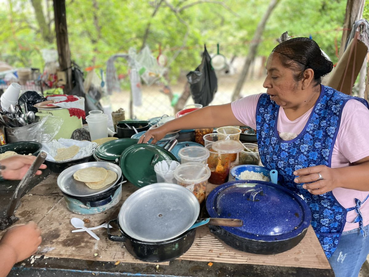 HPxtopo's tweet photo. Para iniciar el tour de hoy, pasamos a la fondita de doña martha para deleitarnos con ese sazón casero de la huasteca potosina. #huastecapotosina #tourenlahuasteca #xilitla #tamasopo #puentededios #tamul #Turismo #comida https://t.co/fwuyAl2cIu