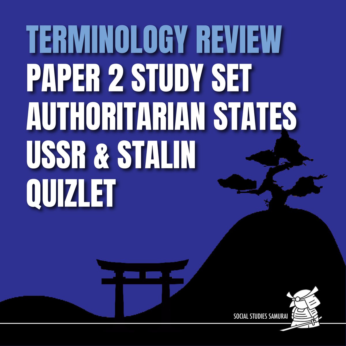 SS_Samurai's tweet photo. Students studying IBDP History paper 2 Authoritarian States? Here are 3 Quizlet study sets for USSR (Stalin), China (Mao) &amp; Germany (Hitler). 

https://t.co/4wYQxGoISg

Anything you'd add? #IBHistory https://t.co/KR1XIPzDbM