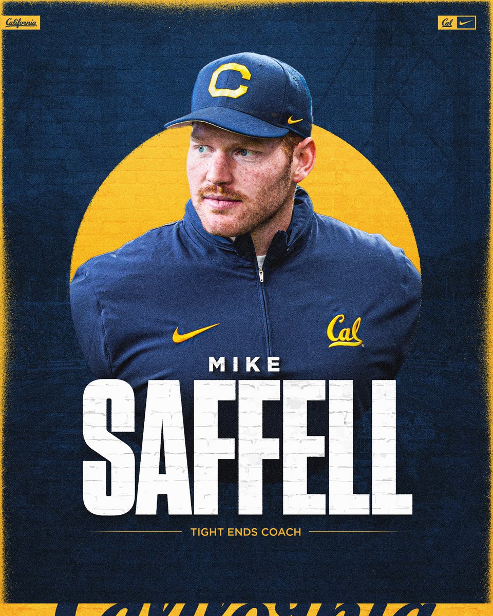 Mike Saffell has been hired as Tight Ends Coach 👏 #GoBears