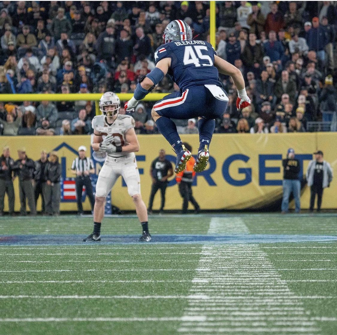 Best part about today’s <a href="/ArmyNavyGame/">Army-Navy Game</a> …it’s the last <a href="/NavyFB/">Navy Football</a> game before <a href="/MarcusBleazard/">Marcus Bleazard</a> rejoins the program!  Let’s go <a href="/NavyFB/">Navy Football</a> !!! SING SECOND!!!