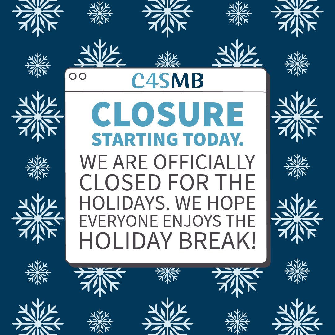 We are officially closed for the holidays. See you in 2024!