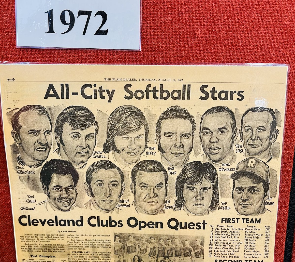 Hegedusinthe216's tweet photo. Surprise Hegedus Family visit to the Cleveland Softball Hall of Fame w/ 1995 inductee/my father Bob Hegedus Himself!! (12/9/23)
3-tweet photo barrage 🧵:
#Cleveland #Softball #HallOfFame #Euclid #Parma #PyramidCafe #ClevelandJaybirds #PDMajor 
⚾️🏆❤️🥳 https://t.co/u7Ti1bVgL2