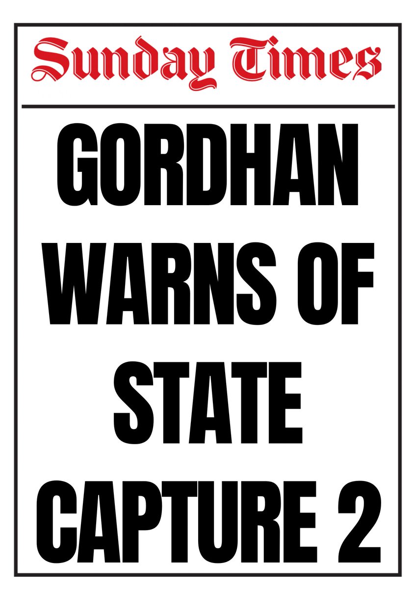 Pravin Gordhan warns of 'state capture 2' at SOEs, in the #SundayTimesZA tomorrow.