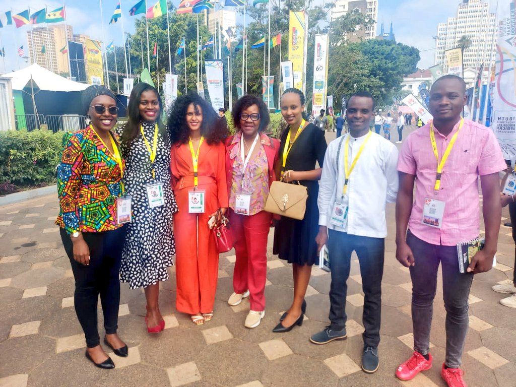 ryaf_agribiz's tweet photo. Breathtaking moment at the Official Opening of #YouthConnektAfrica2023 , #Rwandanziza shines brightly and is well presented. Connecting with fellow youth in Kenyan agribusiness was a highlight and an honour to meet @CarlaMucavi, FAO Representative in Kenya. ...1/2 https://t.co/q5YUgHTUD7