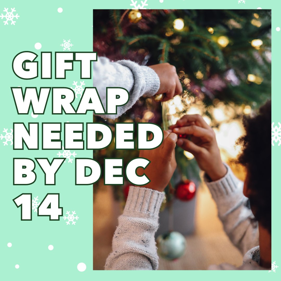 Donate your gently used wrapping paper to our Holiday Shop, and you'll spread joy to families impacted by violence and adversity. Drop off your donations by December 14th and create moments of magic for those in need. 

For more information visit:  ywcaclarkcounty.org/holiday-giving