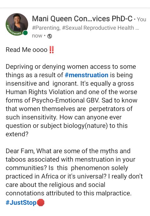 QueentarShiwoh's tweet photo. End GBV in all its forms.
#CAGEAD #UNWomen https://t.co/tMkGfNdJw7
