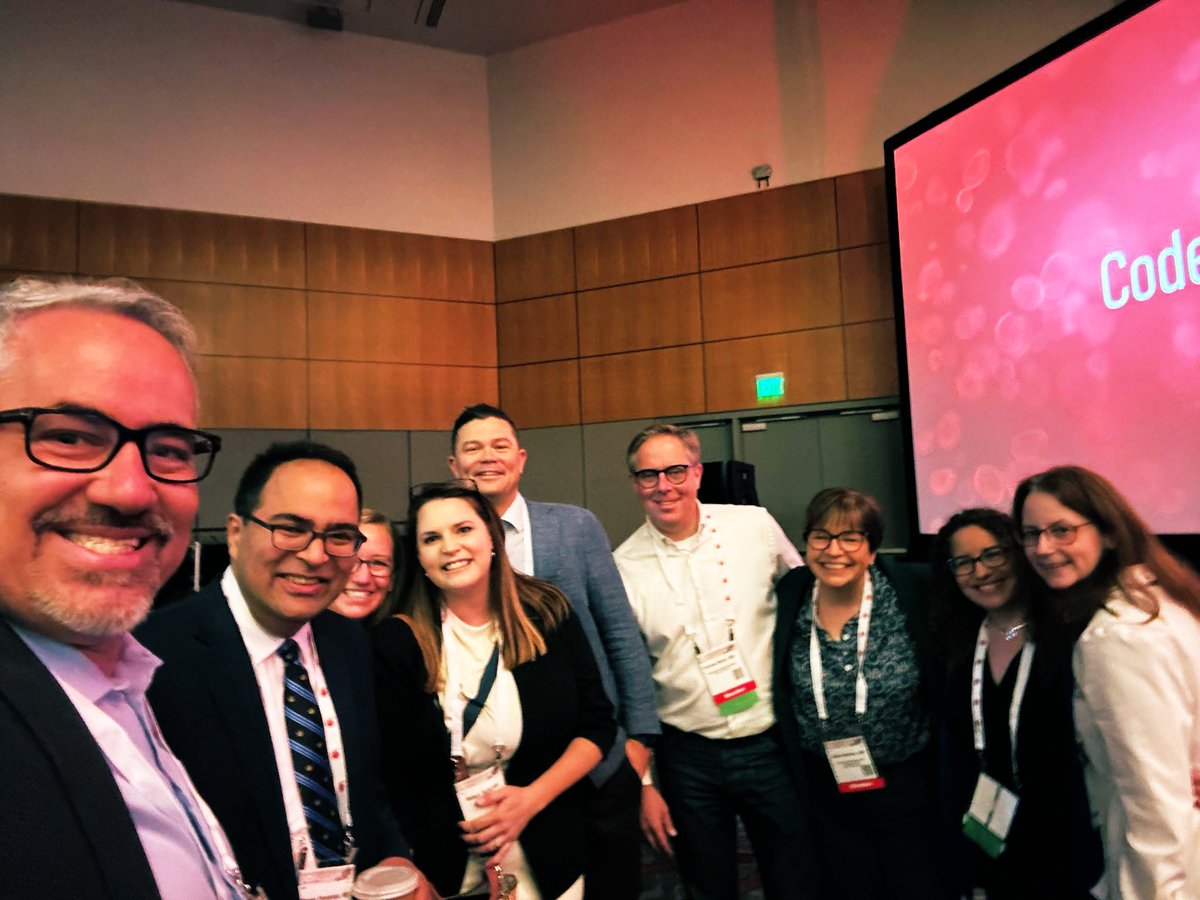 doctorpemm's tweet photo. #ASH23 | Kicking off our first MPN oral session with the MPN all-stars !! @mpdrc @doctorpemm @kristenpettitmd @harrisoncn1 @RobynScherber @KuykendallMd || #MPNSM #ASHTogether @ASHClinicalNews @AaronGerds @ASHClinicalNews @MPN_RF @MPN_Hub @PatientPower @MpncoD 👏 🙏 🙌 https://t.co/HwxjCjJS0O