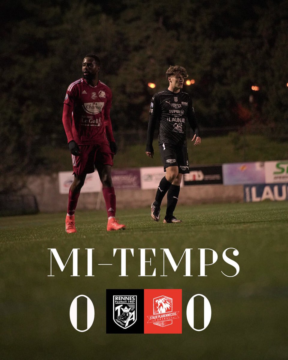 tarennes's tweet image. 𝐋𝐈𝐕𝐄 𝐒𝐂𝐎𝐑𝐄 - N3

⏸️ C'est la mi-temps.
Les deux équipes se neutralisent à la pause.

#TASP 0-0