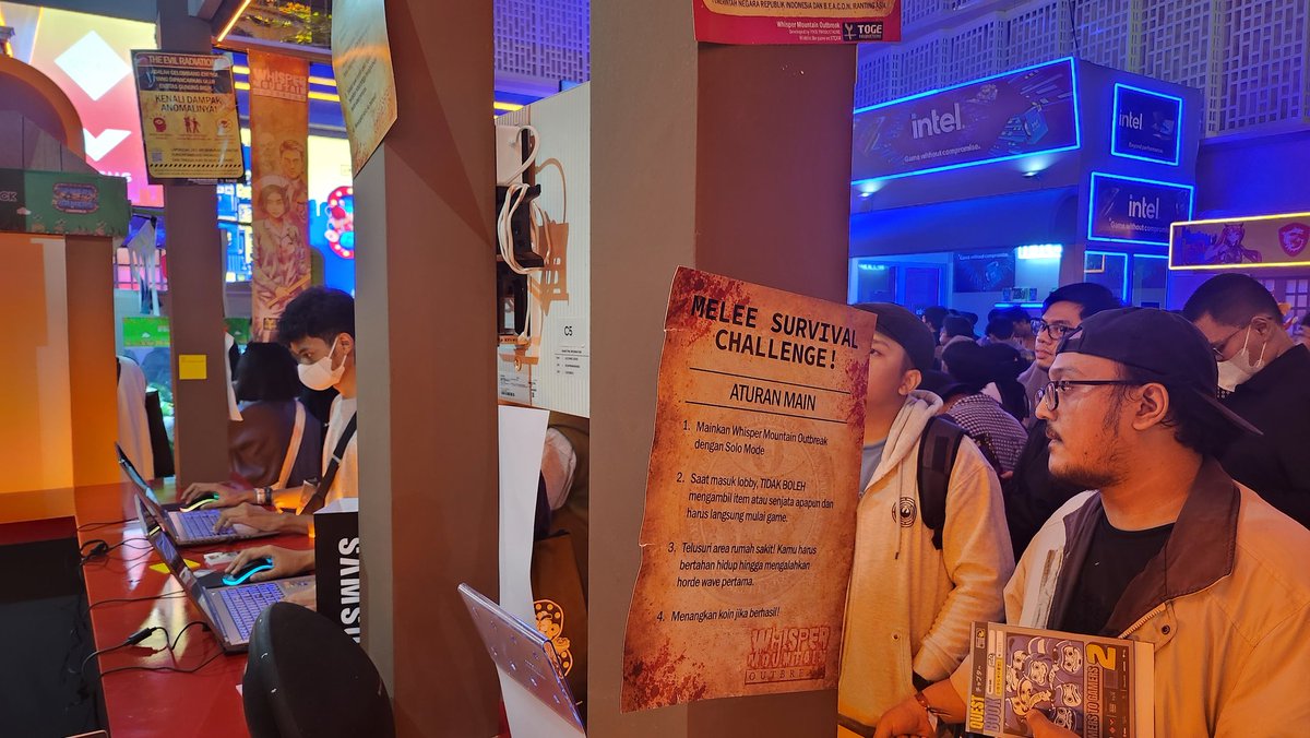 togeproductions's tweet photo. Hello, friends in Jakarta!

If you're coming to Gamers2Gamers this weekend, come visit our booth to play Whisper Mountain Outbreak or simply say hi to us! 👋

@TheLazyMonday #g2g #gamers2gamers #g2gfestival https://t.co/wdtcpxaizg