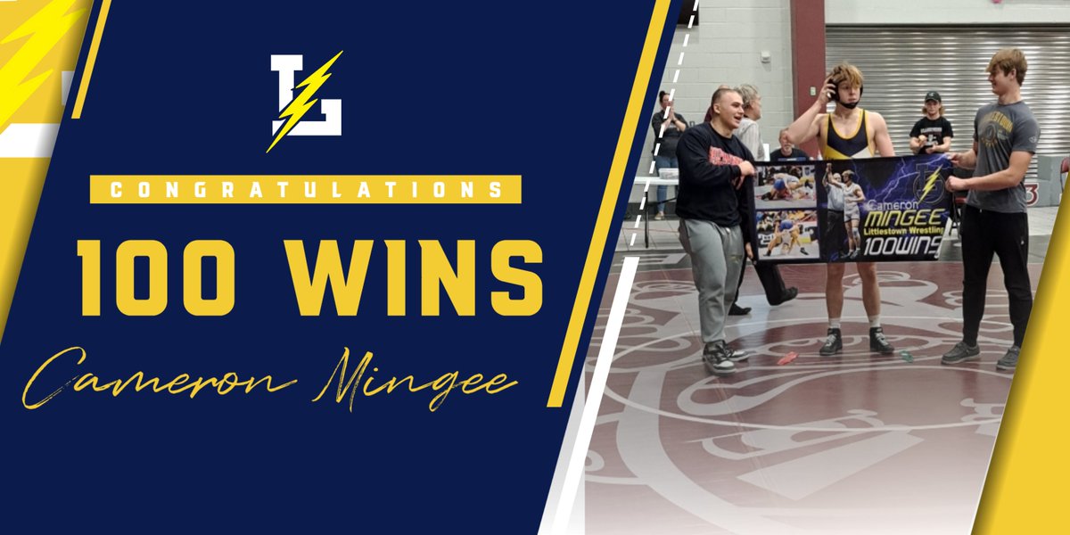 Huge Congratulations to Cam Mingee for getting his 100th win at the Sam Lovello Tournament today! Bolt Proud!!!!