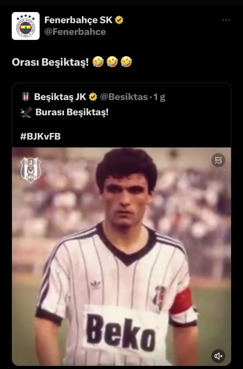 Trivela Sports on X: Fenerbahçe: “Orası Beşiktaş! 🤣”   / X