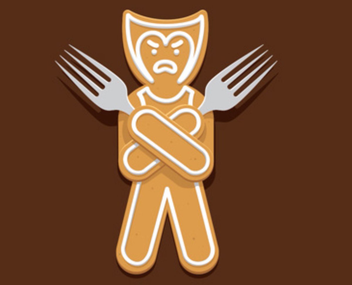 xmentas's tweet photo. Happy #GingerbreadDecoratingDay this fine #SaturdayMorning - #xmentas #xmen #Wolverine #Gingerbread https://t.co/5ux43lWOPr