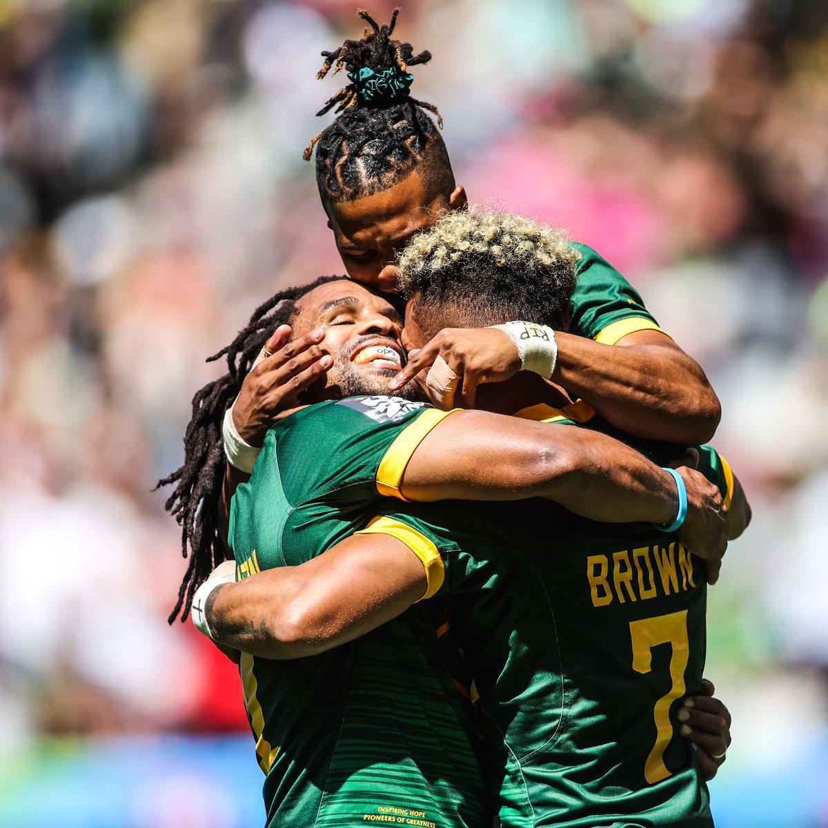 Come and support the @Blitzboks in the #HSBCSVNSCPT quarter-final tomorrow, as well as the #BokWomen7s, and stay for the biggest party in the Mother City 🥳 🎟 Tickets from R150 at Ticketmaster: bit.ly/SVNSCPT