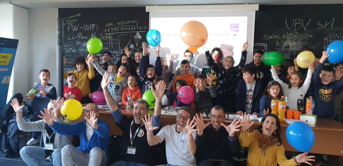 16/12/2023, ore 10:00
Ottavo compleanno del CD Bracciano!

Lab: 
- Scratch 
- Makers (Arduino, mBlock, Fusion360, Taglio Laser, Bioplastiche) 
- Python/Linux

Lab Genitori: IA, opportunità e rischi.

Info prenotazioni: coderdojo.bracciano@gmail.com

#coderdojo #bracciano