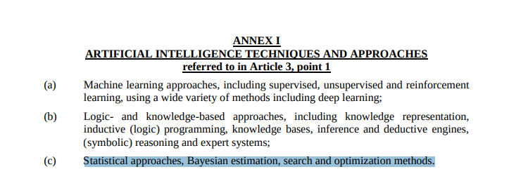 jeuasommenulle's tweet photo. So any "logic based" approach will fall under the AI regulations. 

I guess we're all going back to witchcraft and haruspices. https://t.co/iRThUlelo2