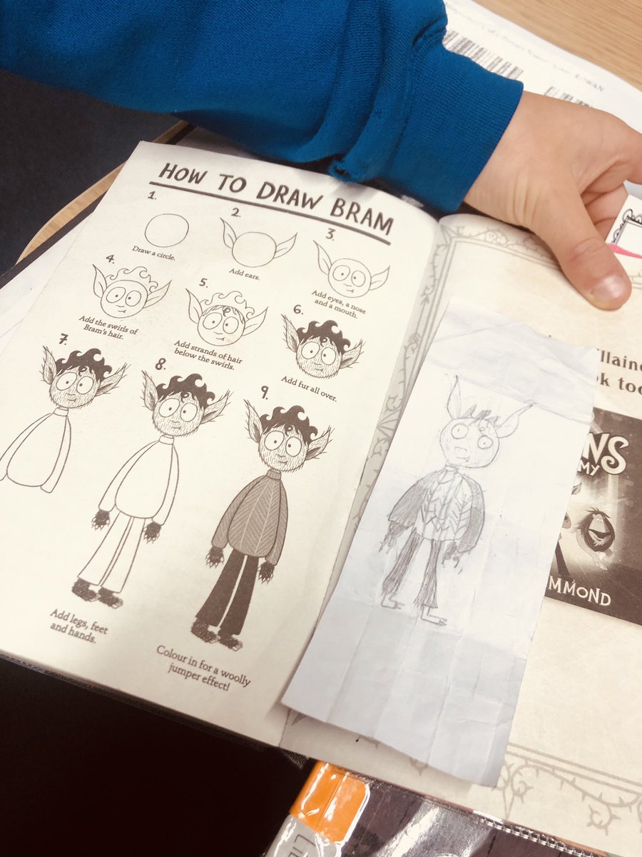 Hi @hamdesign 👋 Fletcher in Year 3 drew Bram from #VillainsAcademy on his bookmark and wanted to show you! #schoollibrary #readingforpleasure