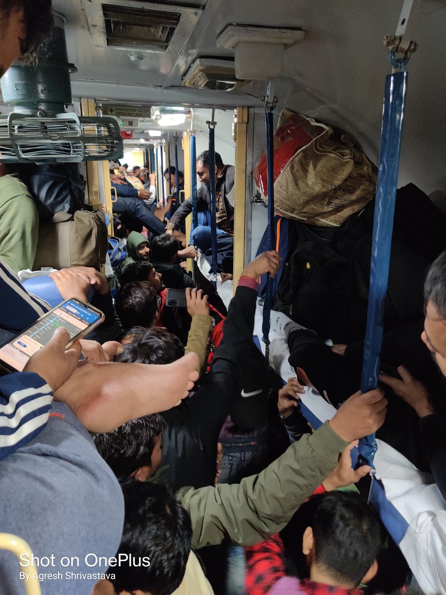 agresh_iitr's tweet photo. This is the situation of Indian Railways. Unbelievable! Disgusting! 
Somehow boarded the train in a 3AC coach, for which I paid 6000 in tatkal reservation. 
@PMOIndia
@RailMinIndia 
@RailwaySeva 
@officecmbihar @News18Bihar @BJP4Bihar https://t.co/3MYbQbfWM8