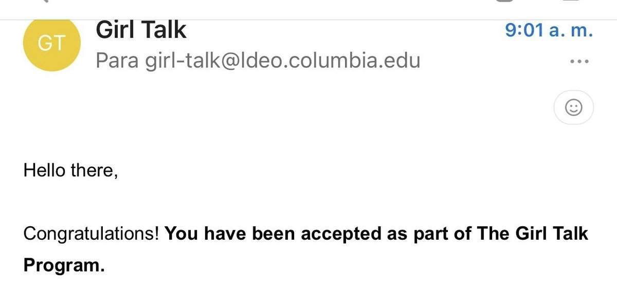 November 2023:
Got notification that I was accepted into the first The Girl Talk Program, hosted by the Ferrini Data Collaboratory at Lamont-Doherty Earth Observatory of <a href="/Columbia/">Columbia University</a> 
Looking forward to a transformative learning experience in January 2024!