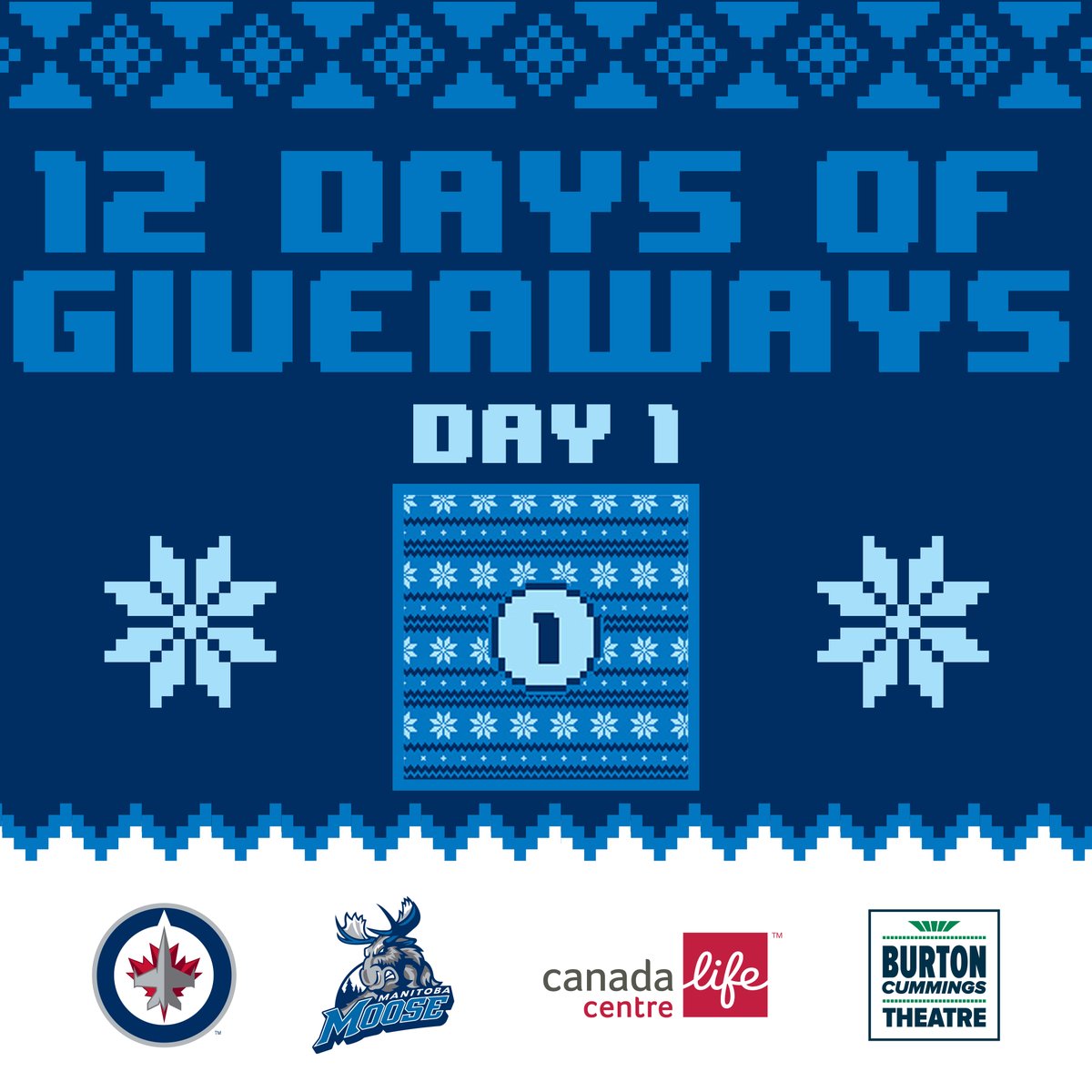 NHLJets's tweet photo. 🎶 On the first day of Giveaways, True North gave to me... 🎶

True North's 12 Days of Giveaways starts today! 

Enter to win #NHLJets tickets to NEXT MONDAY'S game against Montreal and more!   

🎁➡️ https://t.co/mmRcNB2njg https://t.co/sT1svBaepv
