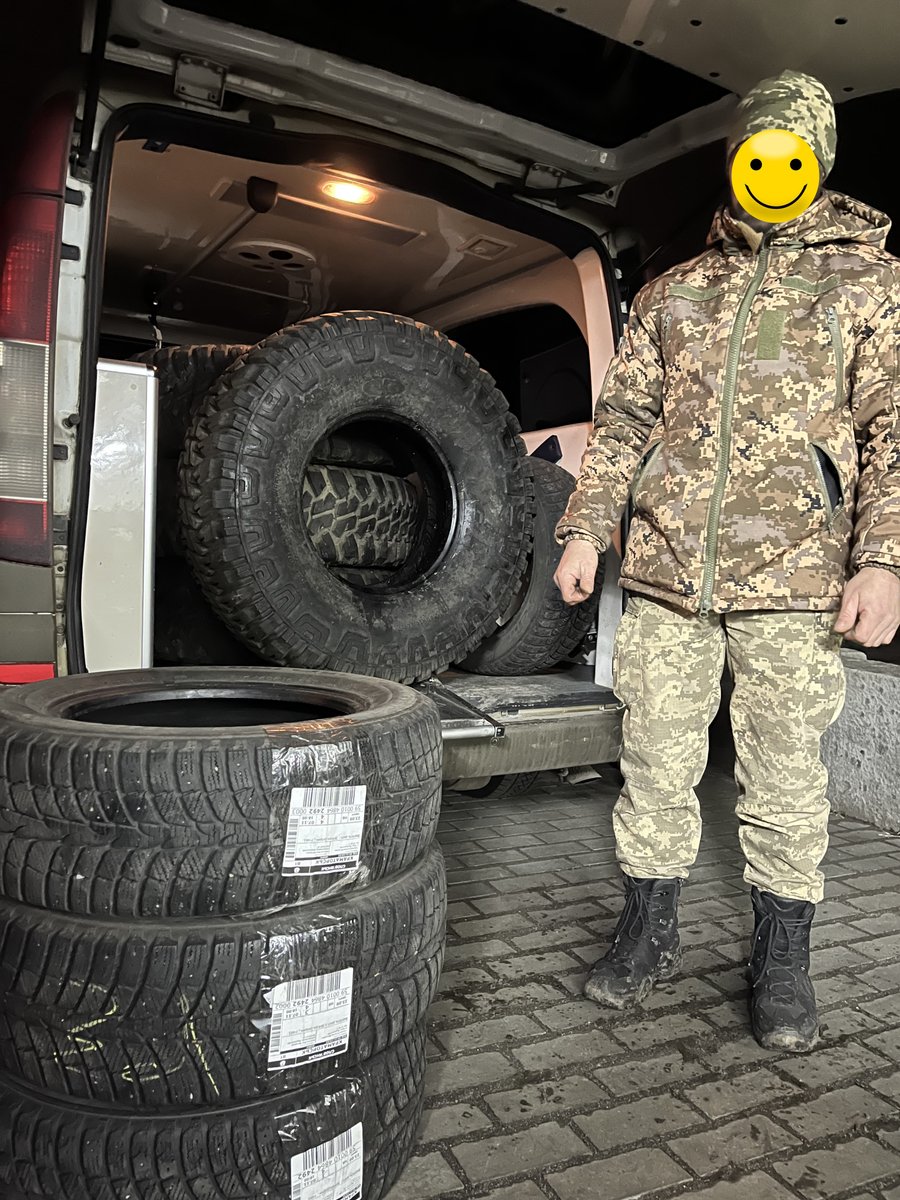 zampotech_ua's tweet photo. We continue to share with you 📷 of gratitude from the military personnel who received tires. This 📷 documentation represents only a small part of the #zampotech work. However, every thank you and assistance is priceless, so we will occasionally share such reports with you.#NAFO https://t.co/vpLocMs7Wu