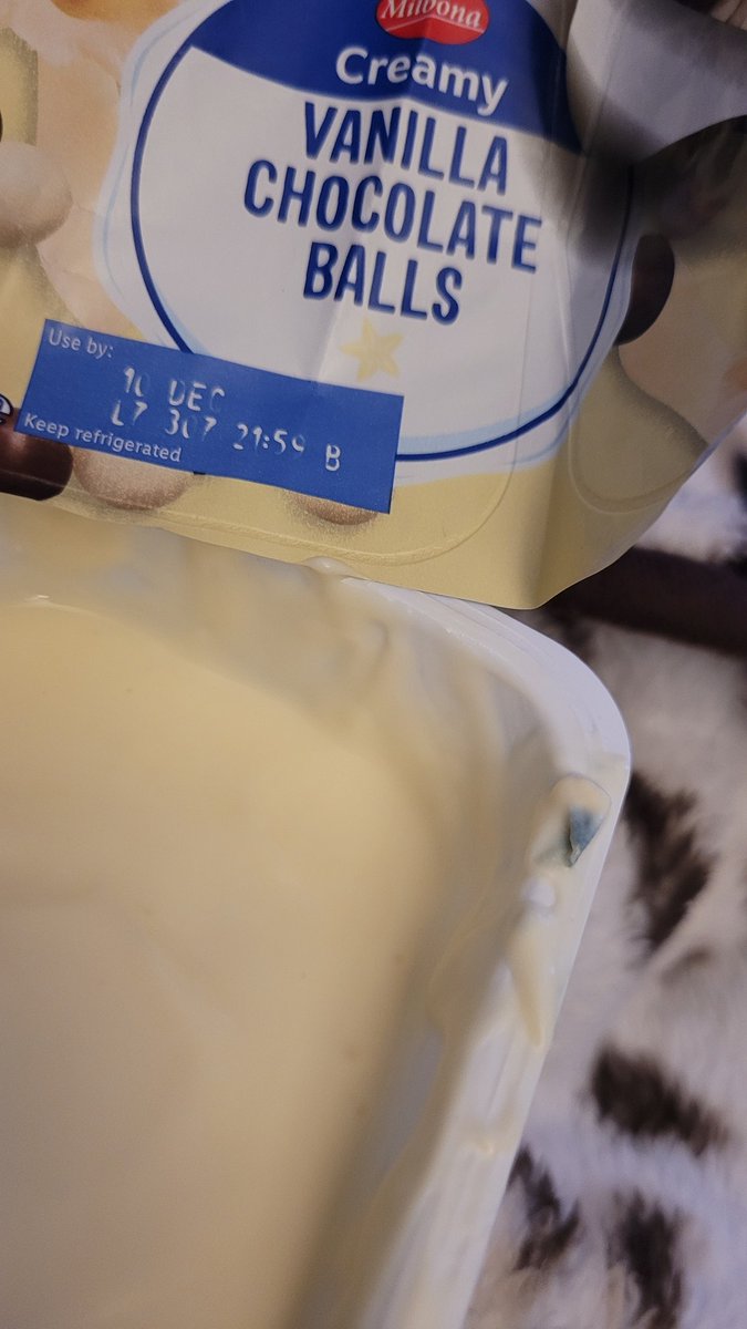 Carrie__40's tweet photo. @AldiUK what is this???? My 8 Yr old just spat out her yoghurt after finding what looks like bits of mould in her yoghurt!!! Use by date tomorrow https://t.co/DMS81XfCnN