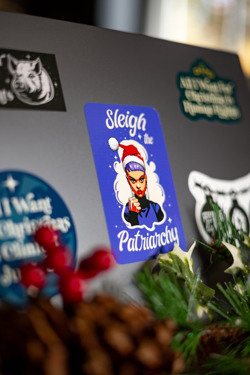 Who needs mistletoe when you’ve got stickers under the tree? 🎁✨ Our Christmas sticker collection is here to fuel your festive activism! Spread joy, spread awareness, and sleigh the patriarchy! Order now to get them in time for the holiday’s! 🎄 #smashthepatriarchy #feminism