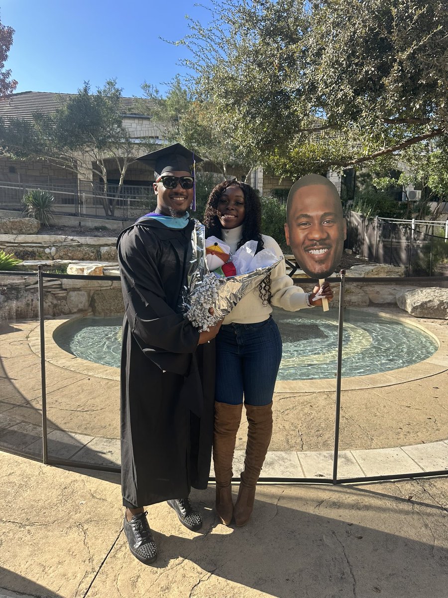 PTanner34's tweet photo. Walked across the stage for the 3rd time in my life! 3 down and 1 more to go! Thank you @JayLaShayy for being by my side every step of the way! This one is for you! My success is your success. #TeamTanner🖤 https://t.co/aJ15r7eC0G