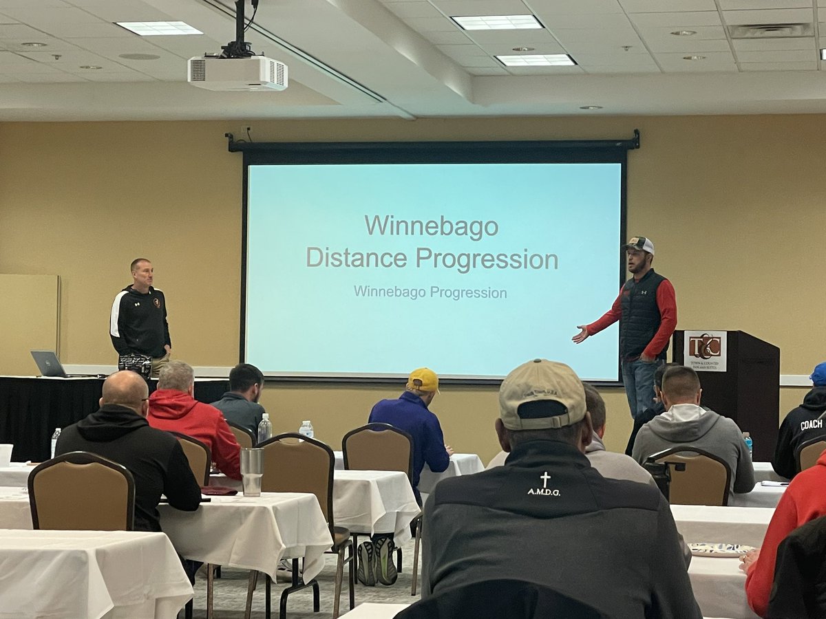 <a href="/BagoTrack/">WHS Track and Field</a>’s Joe Erb speaking on distance progression now! This clinic is unreal!!