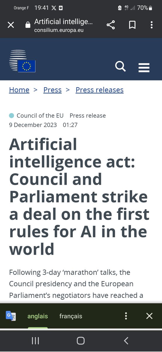 jeuasommenulle's tweet photo. Jokes about calculating an average aside, two things strike me as a financial regulations nerd.
- EC is boasting about being the 1st in the world. There are few areas where regulations need to be truly global. Finance is one, AI maybe too. But it's rarely good to be the 1st. https://t.co/r5ezptUs7B