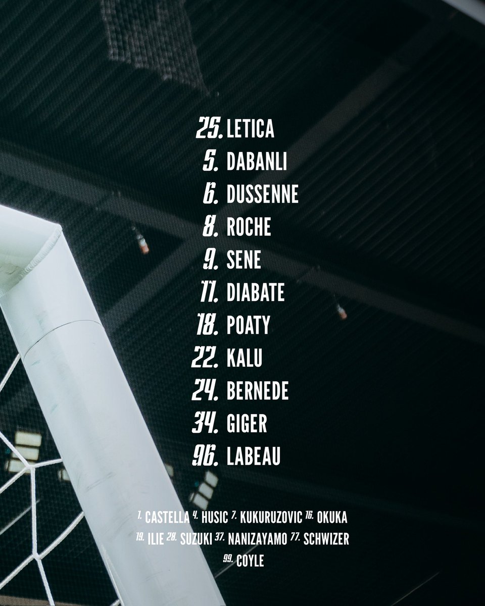 lausanne_sport's tweet image. Chères supportrices, chers supporters, voici le 𝐗𝐈 𝐝𝐮 𝐅𝐂 𝐋𝐚𝐮𝐬𝐚𝐧𝐧𝐞-𝐒𝐩𝐨𝐫𝐭 pour ce derby ⚔️

🗣 Alleeeeeeez Lausanne ! 🔵⚪️

#AllezLausanne #LSSFC