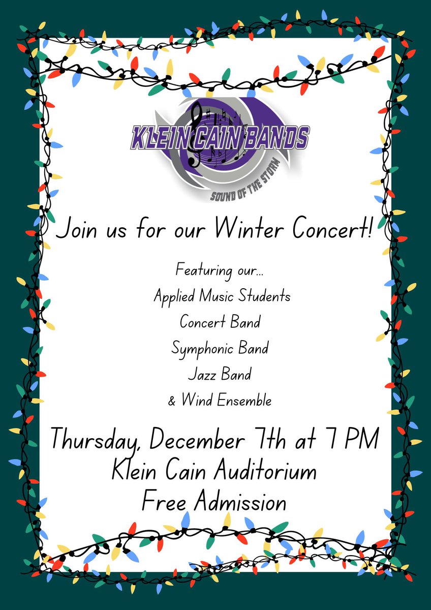 KleinCainHS Band (@kleincainhsband) on Twitter photo 