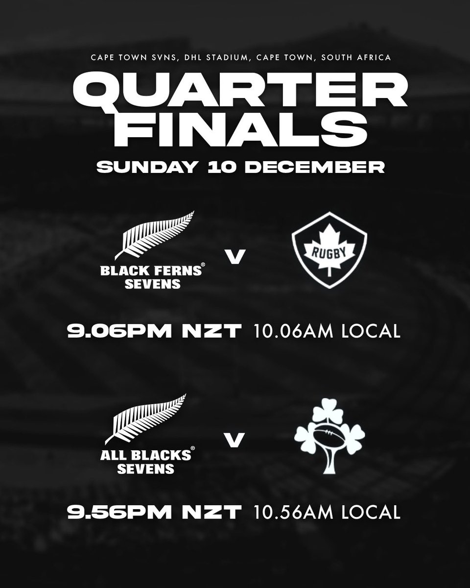 Lock ‘em in for finals day 🔒 All games live on @skysportnz #AllBlacks7s | #BlackFerns7s | #CPTSVNS