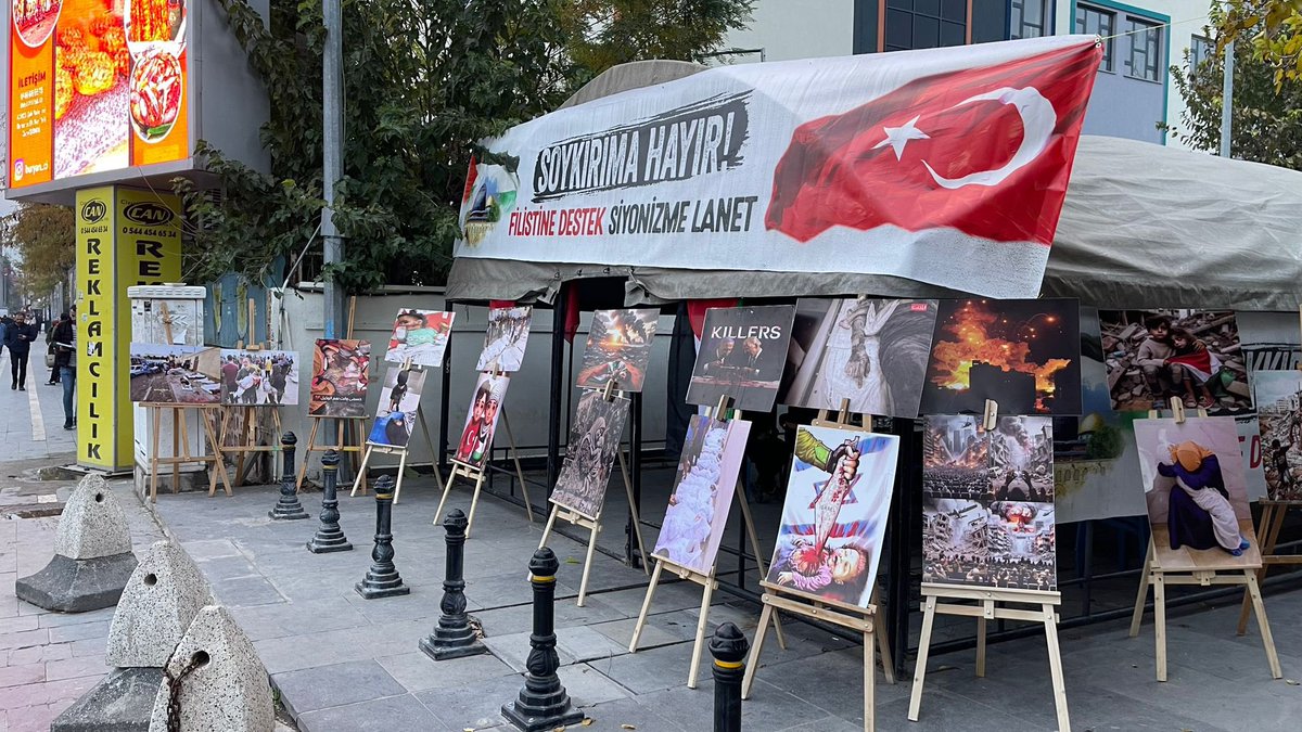 CizreTugva's tweet photo. Bugün Cizre Sanat Sokağında Filistine Destek Siyonizme Lanet Konulu STK’larla  ortak basın Açıklaması Yaptık. https://t.co/OJflKf0yj4