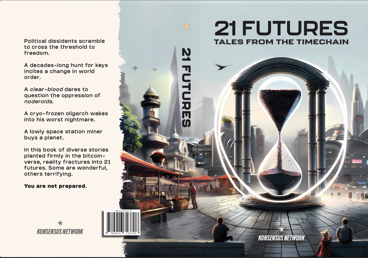 KonsensusN's tweet photo. We are going LIVE now for the official launch of #21Futures: Tales from the Timechain!
🔥🚀
We'll give away 5 copies of the book during the stream. All you need to do is follow us @KonsensusN and retweet this stream link to enter the giveaway!
🎁🎁🎁
If you can't make it to the live event, worry not. The video will stay online on our channel and you can still participate in the giveaway by following us and retweeting the link to the launch event until 24:00 24th December.
https://t.co/0nYo5STSBB